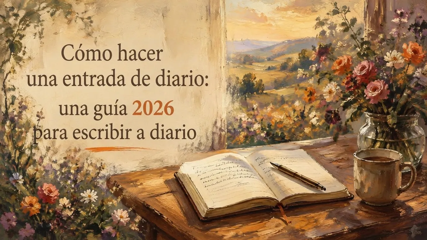 Diagrama que ilustra el flujo de una entrada de diario ya cerrada hasta los aprendizajes de crecimiento personal a largo plazo.
